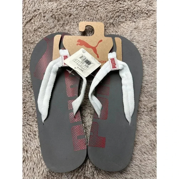 PUMA White Flip-Flops Beach Sandals Mens - Picture 4 of 15